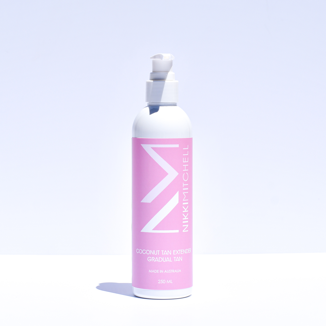 Coconut tan extender Nikki Mitchell